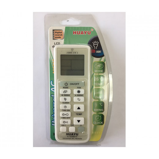 Пульт универсальный для кондиционера HUAYU K-1036E+L